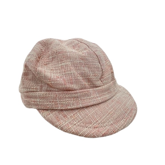 Marcus Adler Newsboy Style Hat Pink & White OSFM - Picture 10 of 16